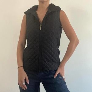 Black quilted vest SZ SMALL